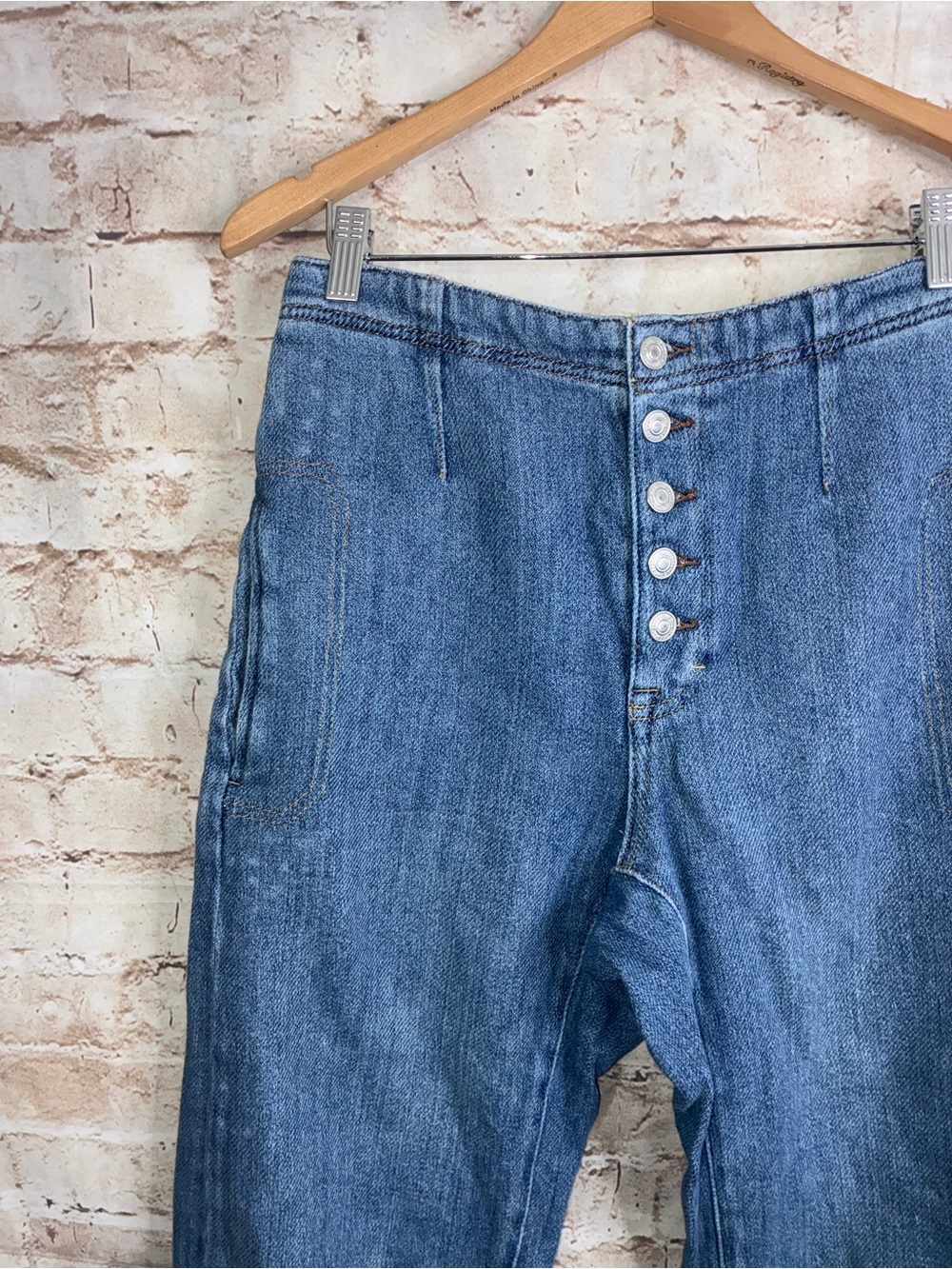 Free People Osaka Barrel Leg Jeans Size 27 - Picture 3 of 10